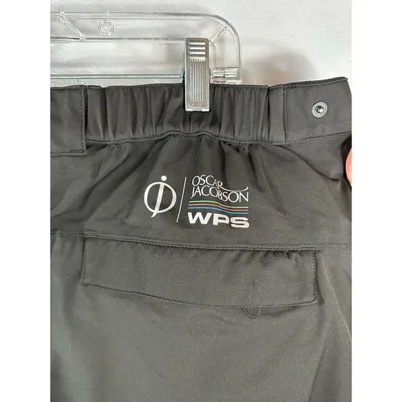 Oscar Jacobson WPS Golf Rain Pants Black Windbreaker Rain Protection Size XL - Picture 8 of 12